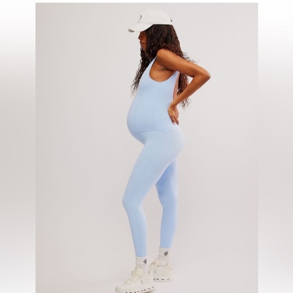 Free People Movement- Hatch Never Better Jumpsuit Onesie BlueBell Sz XS S XL NWT - Picture 4 of 14